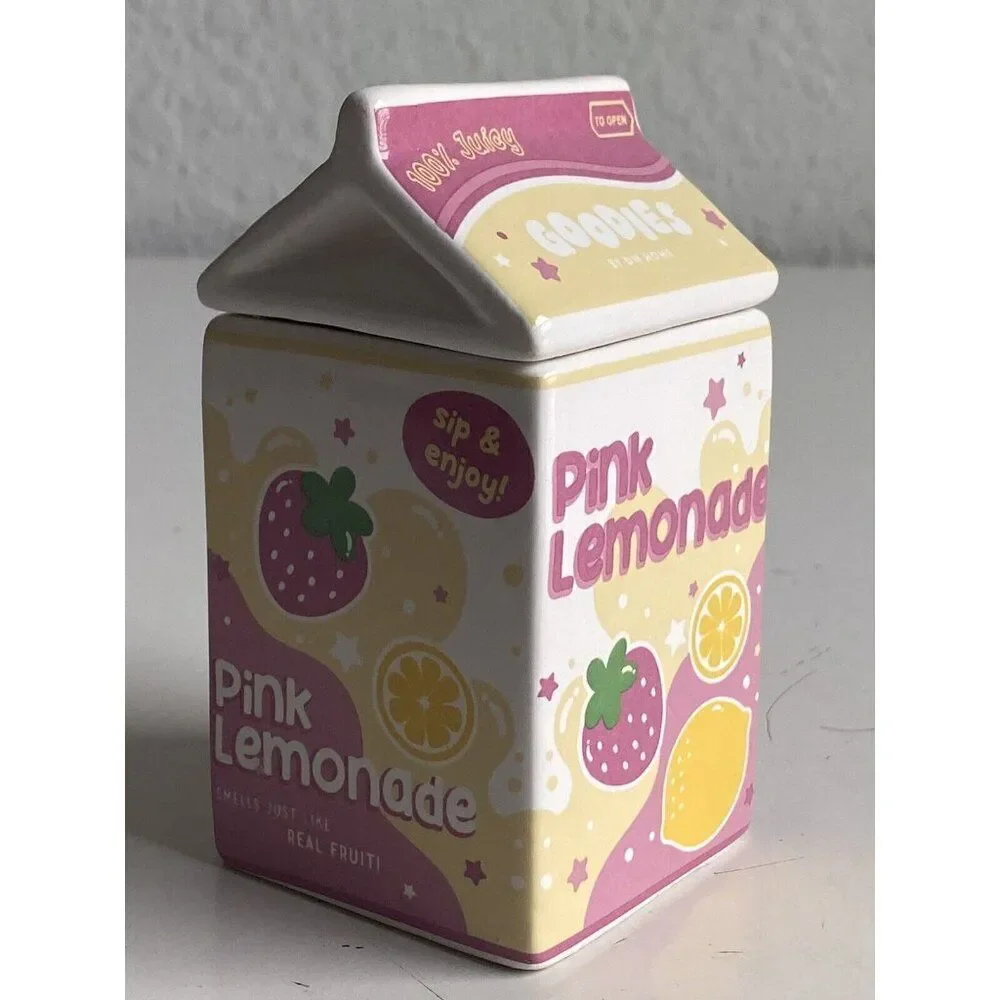 DW Home Goodies Pink Lemonade Scented‎ Candle 6.4 Oz Juice Box NEW